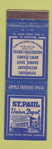 Matchbook Cover - St Paul Union Depot MN