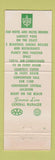 Matchbook Cover - Buena Vista Hotel Biloxi MS