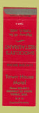 Matchbook Cover - Town House Motel Shockley's Restaurant Tupelo MS WEAR