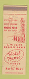 Matchbook Cover - Hotel Havre MT WEAR