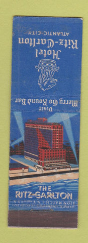 Matchbook Cover - Hotel Ritz Carlton Atlantic City NJ Lion Canada 1929