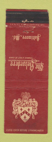 Matchbook Cover - The Belvedere Baltimore MD WEAR