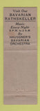Matchbook Cover - Haussner's Baltimore MD lobster WORN