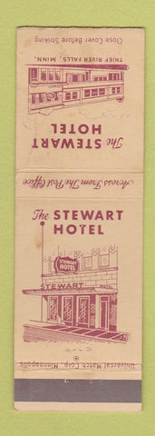 Matchbook Cover - Stewart Hotel Thief River Falls MN WEAR