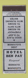 Matchbook Cover - Hotel Ben Pay Mankato MN WEAR