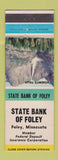Matchbook Cover - State Bank of Foley MN