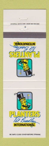Matchbook Cover - Planters Peanuts Golf Pat Bradley Mr Peanut