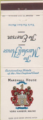 Matchbook Cover - Marshall House Hotel York Harbor ME