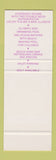 Matchbook Cover - Marco Polo Resort Hotel Miami Beach FL