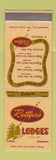 Matchbook Cover - Ruttger's Lodges Deerwood Bemidji Brainerd Pequot Lakes MN