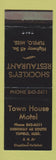 Matchbook Cover - Town House Motel Shockley's Restaurant Tupelo MS