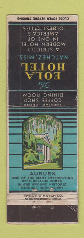 Matchbook Cover - Eola Hotel Natchez MS WEAR