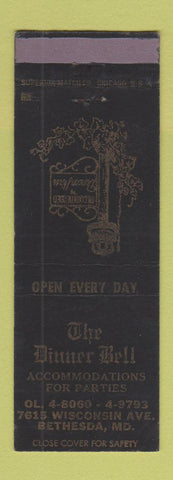 Matchbook Cover - The Dinner Bell Bethesda MD