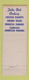Matchbook Cover - The Dinner Bell Bethesda MD