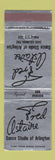 Matchbook Cover - Fred Astaire Dance Studio Arlington VA WEAR