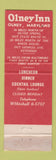 Matchbook Cover - Olney Inn MD WEAR