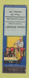 Matchbook Cover - Adam Bonnett Restaurant Aberdeen MD low phone # WEAR