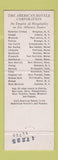 Matchbook Cover - Francis Scott Key Hotel Frederick MD