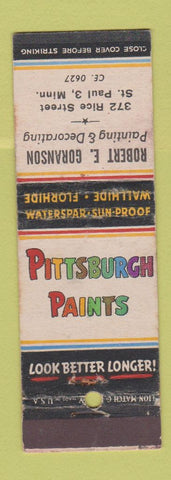 Matchbook Cover - Pittsburgh Paints Robert Goranson St Paul MN WEAR