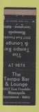 Matchbook Cover - Tempo Bar Lounge Minneapolis MN WEAR