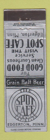 Matchbook Cover - Spot Cafe Edgerton MN WEAR