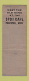 Matchbook Cover - Spot Cafe Edgerton MN WEAR
