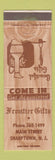 Matchbook Cover - Frontier Gifts Sharptown NJ