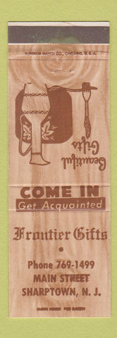 Matchbook Cover - Frontier Gifts Sharptown NJ