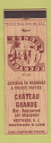 Matchbook Cover - Ghateau Grande Westwood NJ