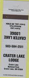 Matchbook Cover - Crater Lake Lodge OR