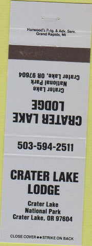 Matchbook Cover - Crater Lake Lodge OR