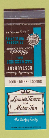 Matchbook Cover - Lamie's Tavern Motor Inn Hampton NH