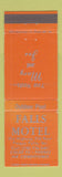 Matchbook Cover - Falls Motel Fergus Falls MN