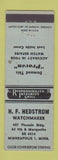 Matchbook Cover - HF Hedstrom Watches Minneapolis MN WEAR
