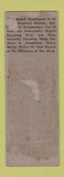 Matchbook Cover - HF Hedstrom Watches Minneapolis MN WEAR