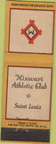 Matchbook Cover - Missouri Athletic Club Saint Louis MO 30s