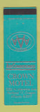 Matchbook Cover - Crown Motel Portland OR