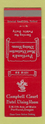 Matchbook Cover - Campbell Court Hotel Portland OR