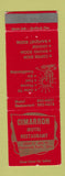 Matchbook Cover - Cimarron Motel Restaurant Klamath Falls OR