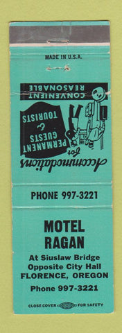 Matchbook Cover - Motel Ragan Florence OR