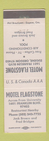 Matchbook Cover - Motel Flagstone Eugene OR