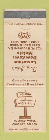 Matchbook Cover - Holiday Motel Coos Bay OR