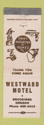 Matchbook Cover - Westward Motel Brookings OR