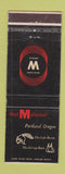 Matchbook Cover - Hotel Multnomah Portland OR