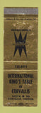 Matchbook Cover - International King's Table Restaurant Corvallis OR WORN