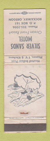 Matchbook Cover - Silver Sands Motel Rockaway OR WORN
