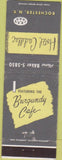Matchbook Cover - Hotel Cadillac Rochester NY