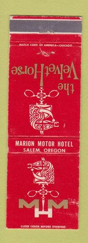 Matchbook Cover - Velvet Horse Marion Motor Hotel Salem OR WEAR