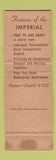 Matchbook Cover - Bottle n Cork Imperial Hotel Portland OR WEAR