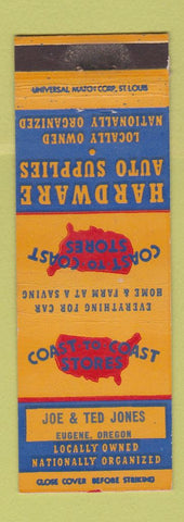 Matchbook Cover - Coast to Coast Hardware Eugene OR